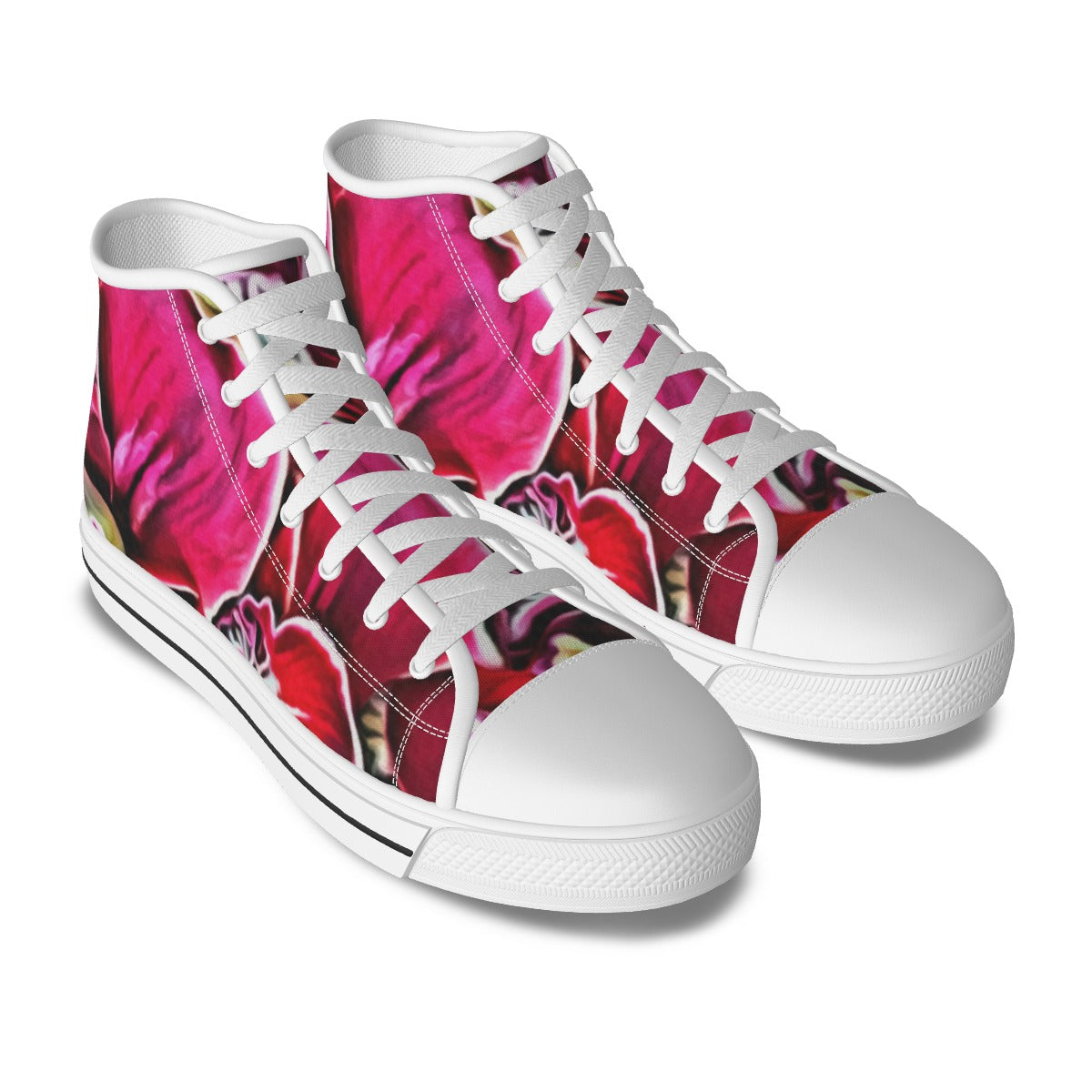 Hot Pink Orchid High-top Sneakers