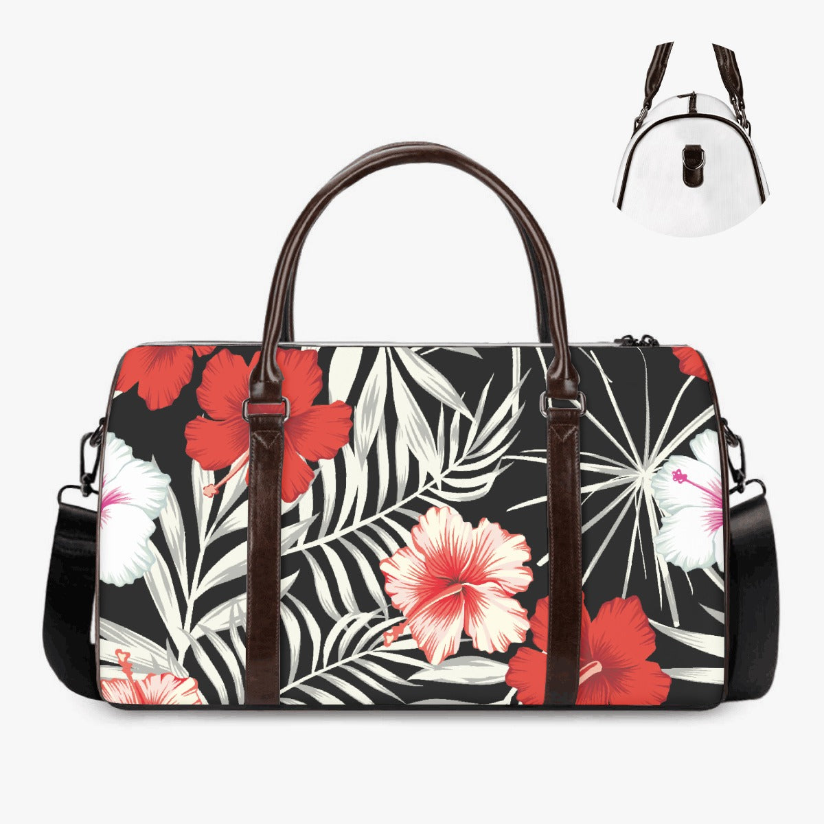 Red Tropical Duffle Bag