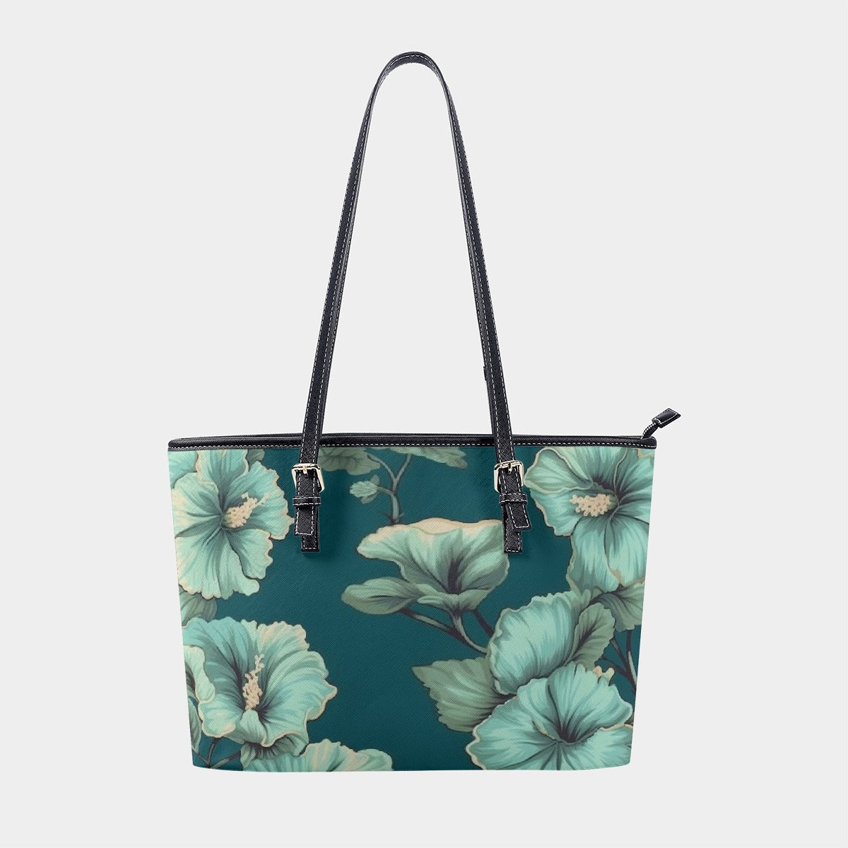 Teal Hibiscus Handbag