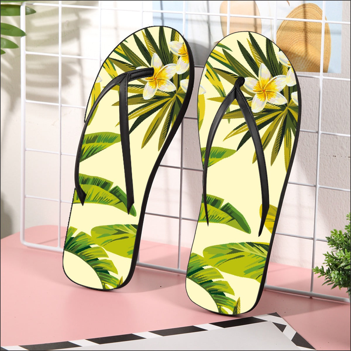 Sweet Plumeria Flip Flops