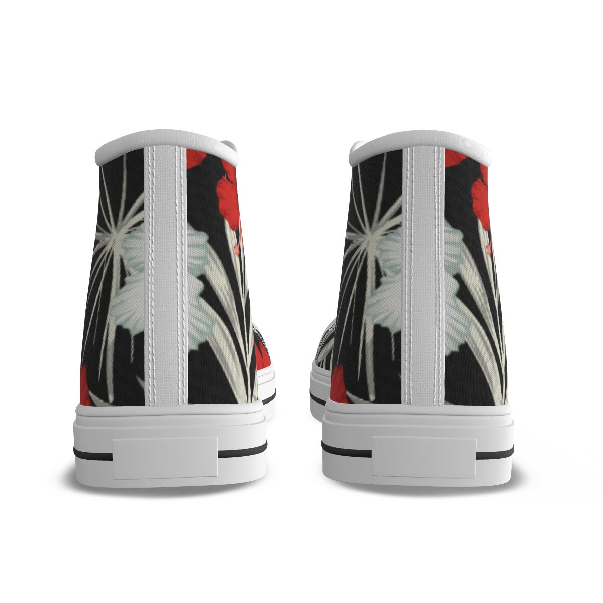 Red Tropical High-top Sneakers