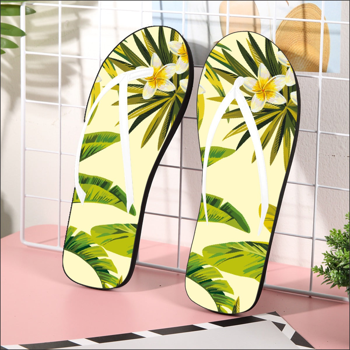 Sweet Plumeria Flip Flops