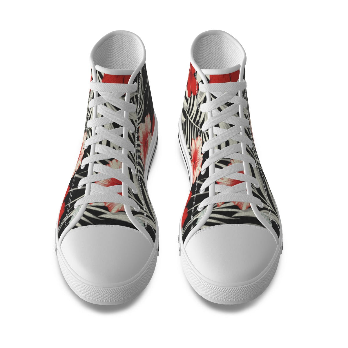 Red Tropical High-top Sneakers