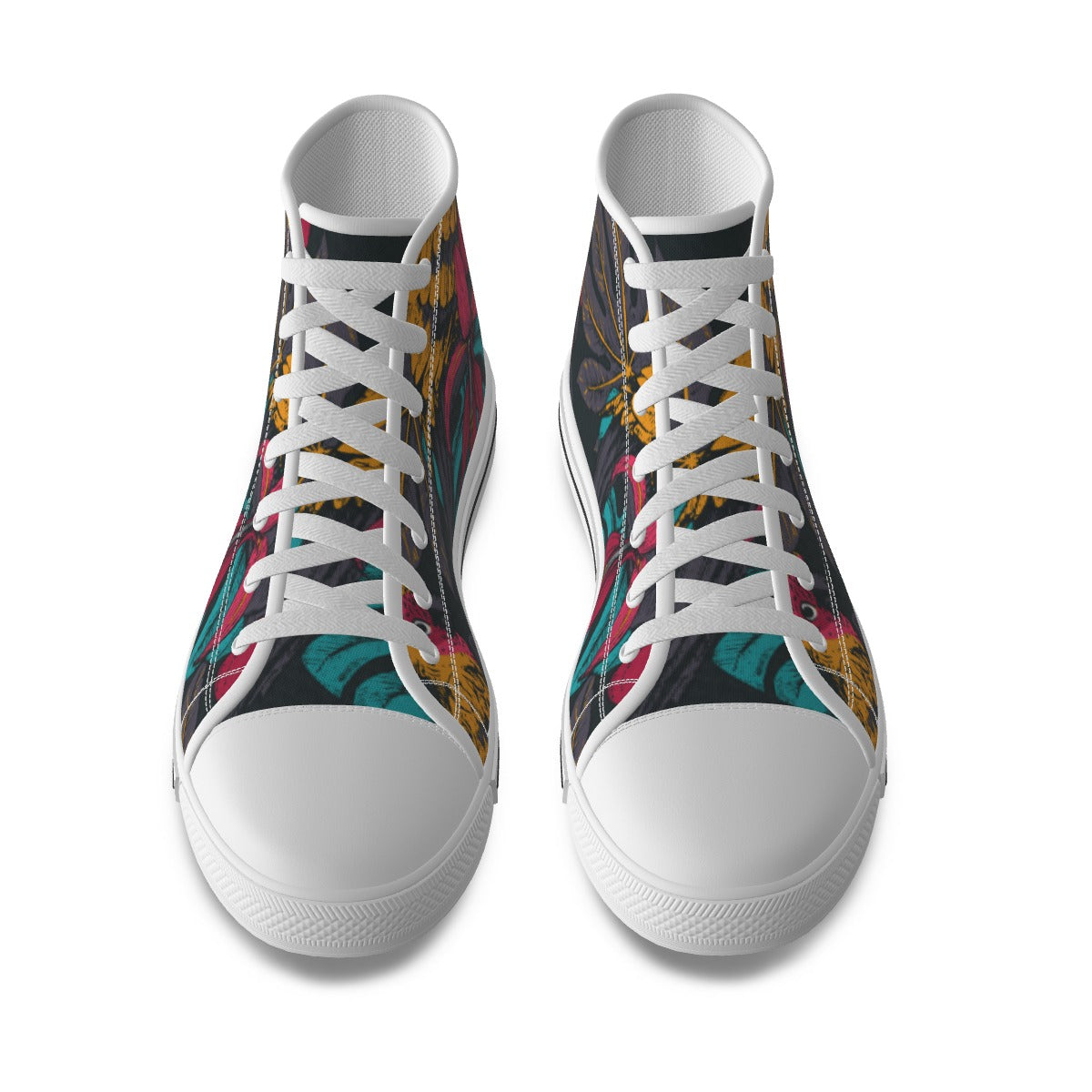 Bold Leaf High-top Sneakers