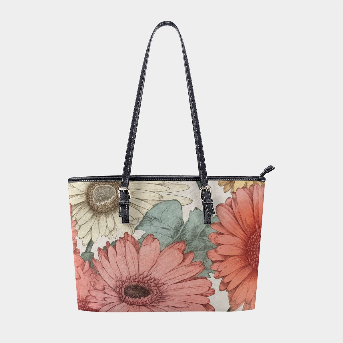 Coral Daisy Handbag
