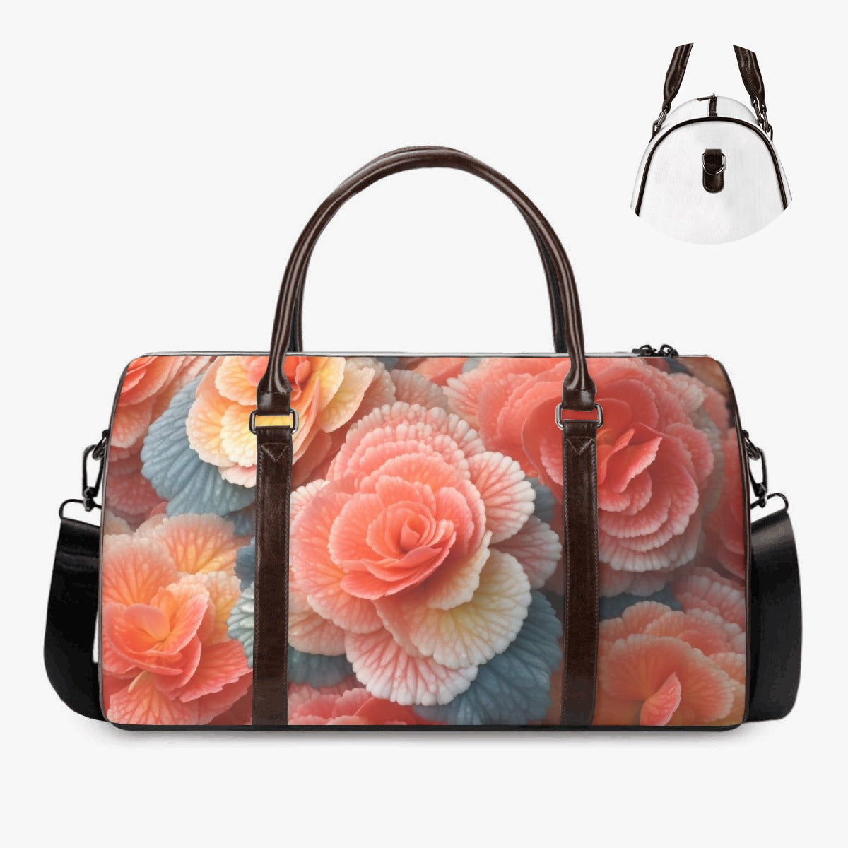 Blushing Floral Duffle Bag