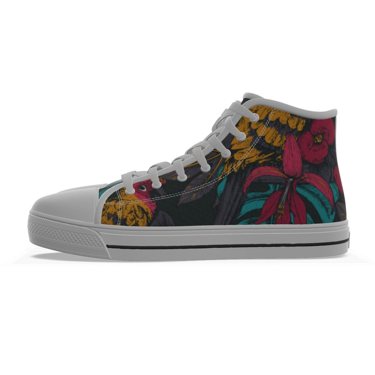 Bold Leaf High-top Sneakers