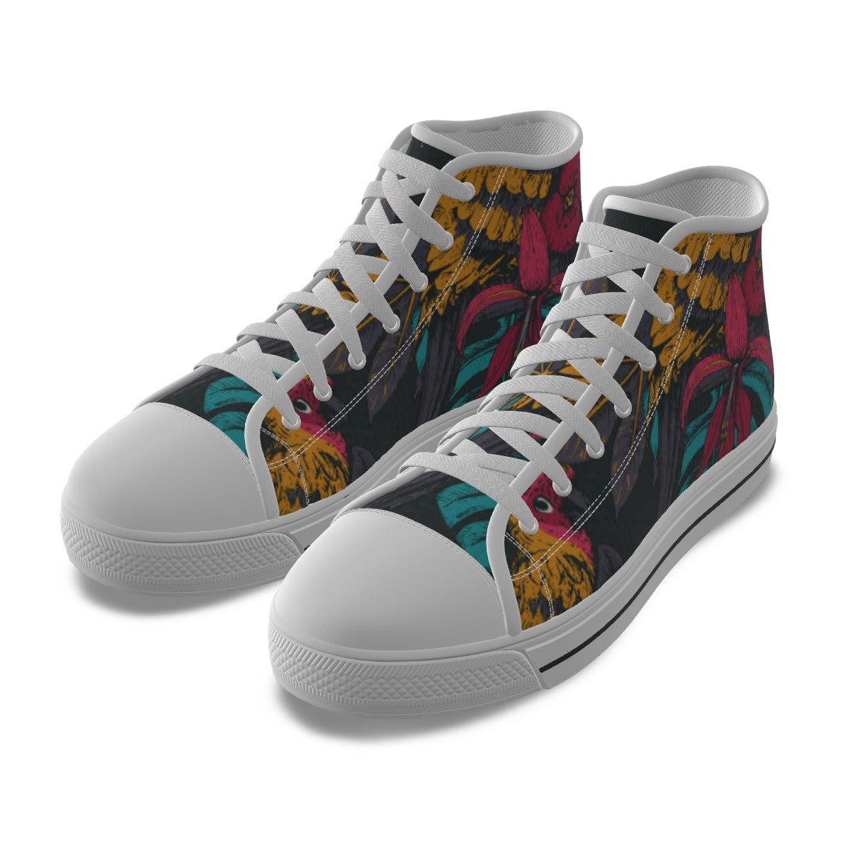Bold Leaf High-top Sneakers