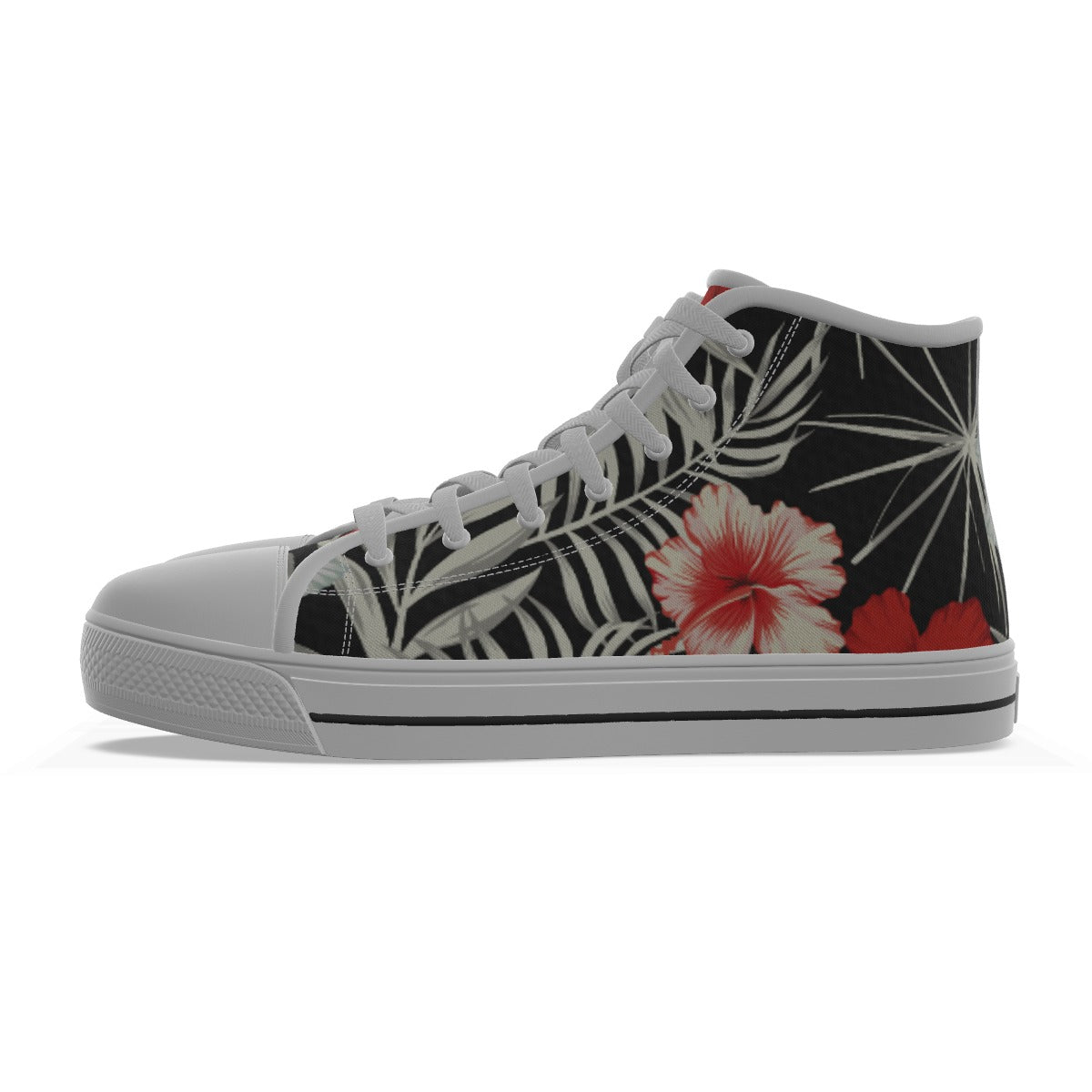 Red Tropical High-top Sneakers