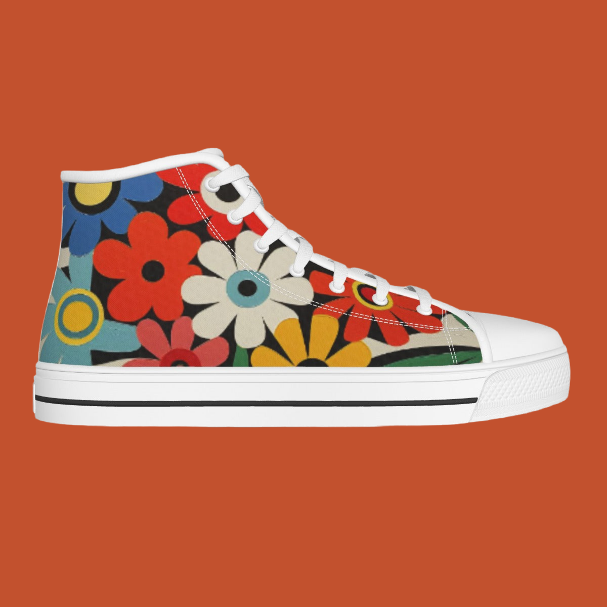 Flower Power High-top Sneakers