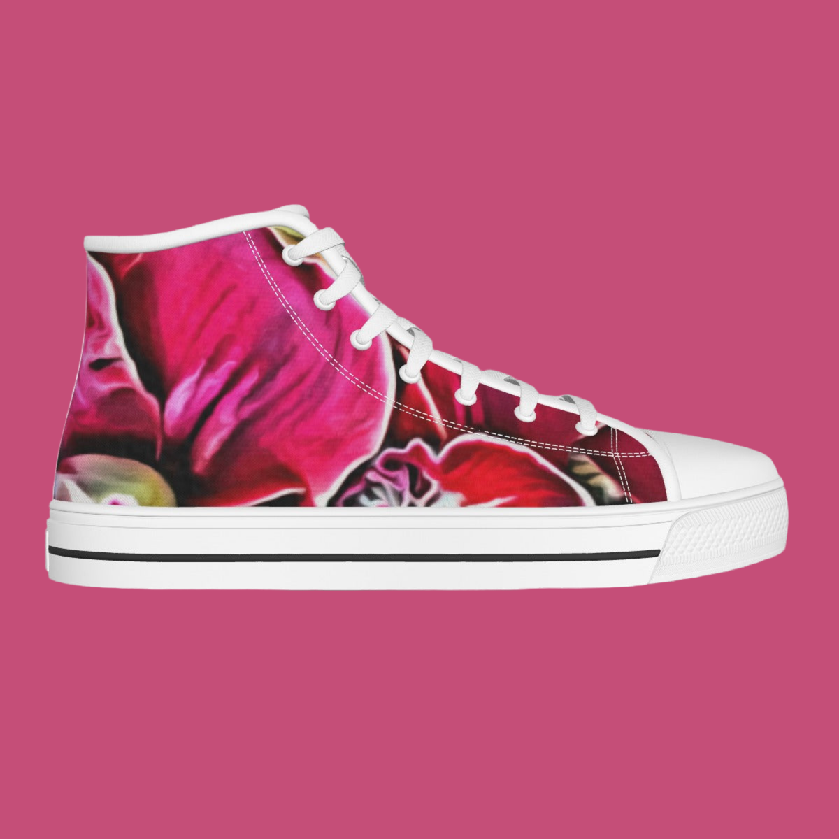 Hot Pink Orchid High-top Sneakers