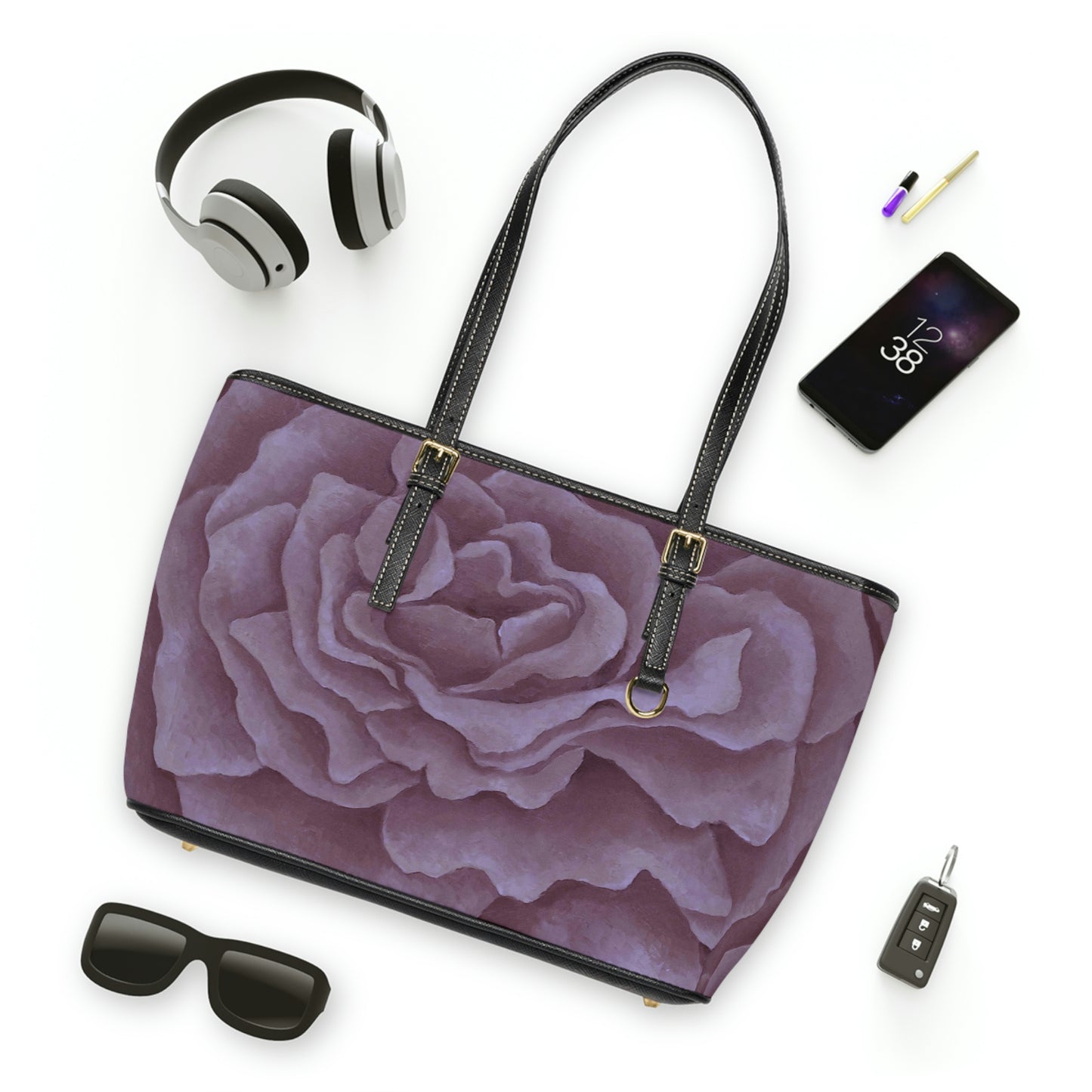 Plum Rose Handbag