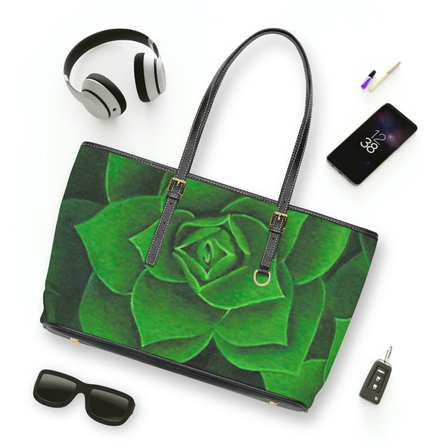 Emerald Succulent Handbag