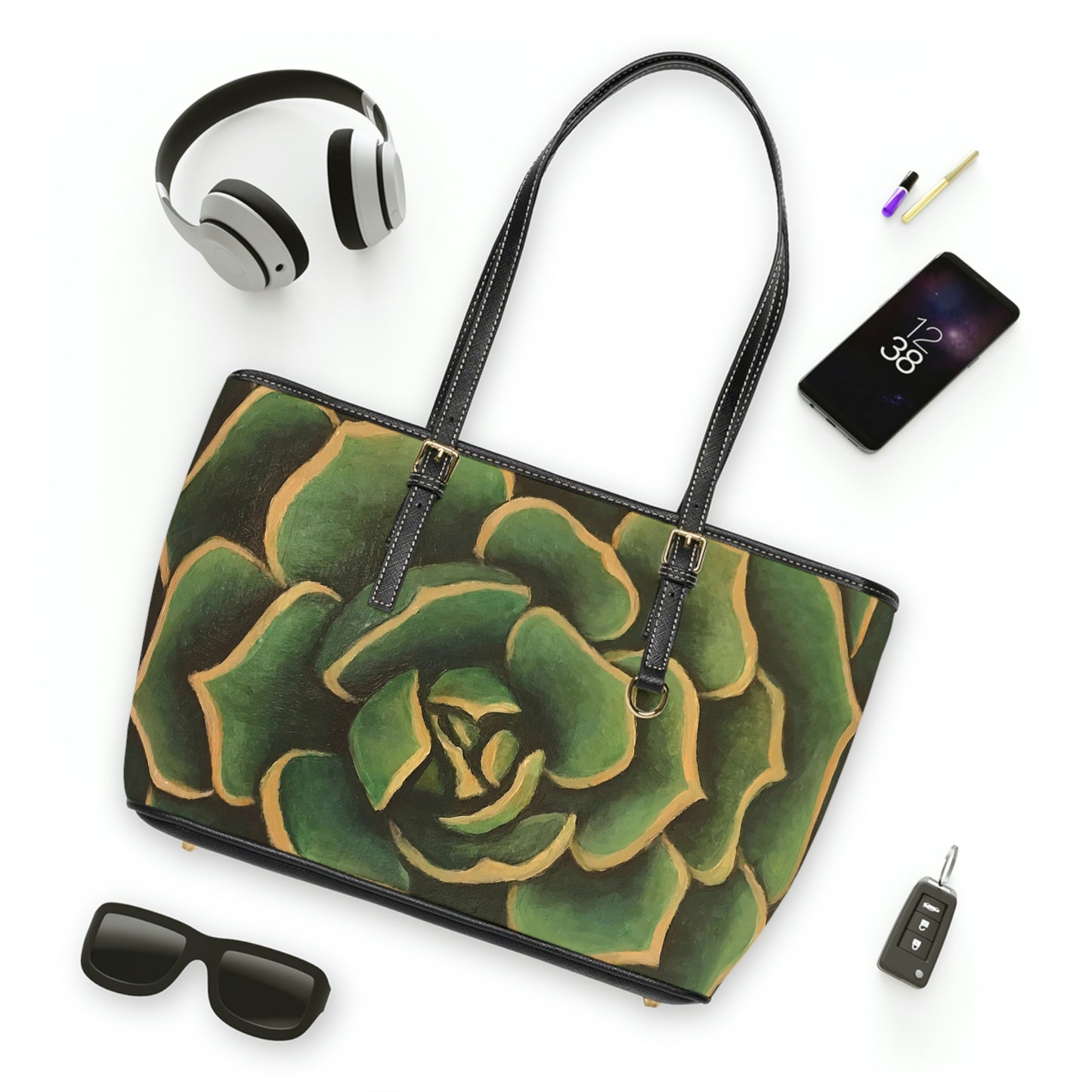 Olive Succulent Handbag