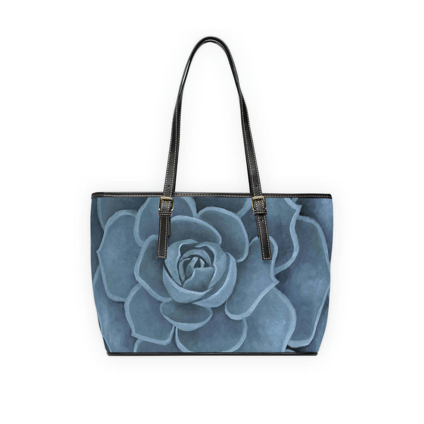 Blue Succulent Handbag