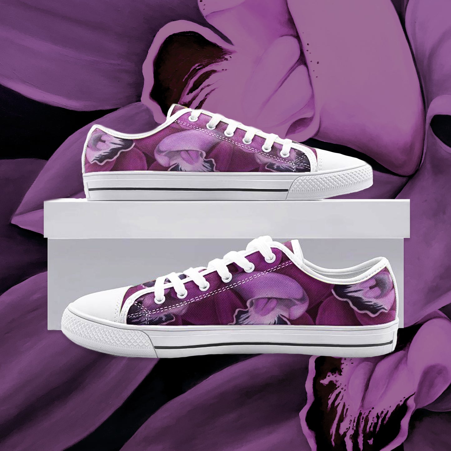 Fuchsia Orchid Low-top Sneakers