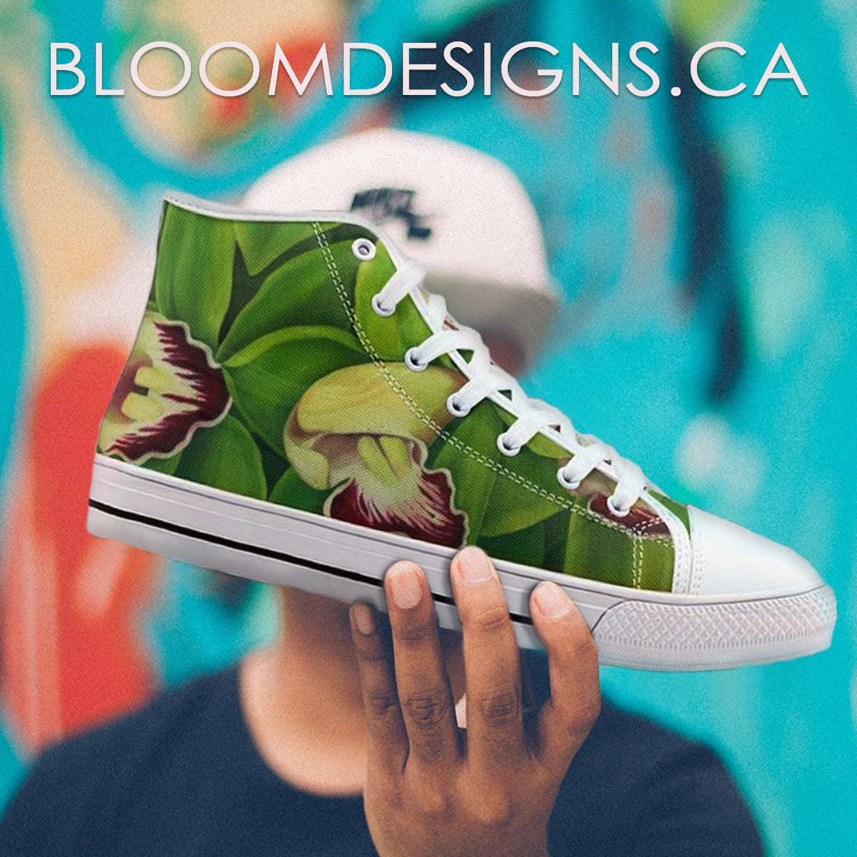 Lime Orchid High-top Sneakers