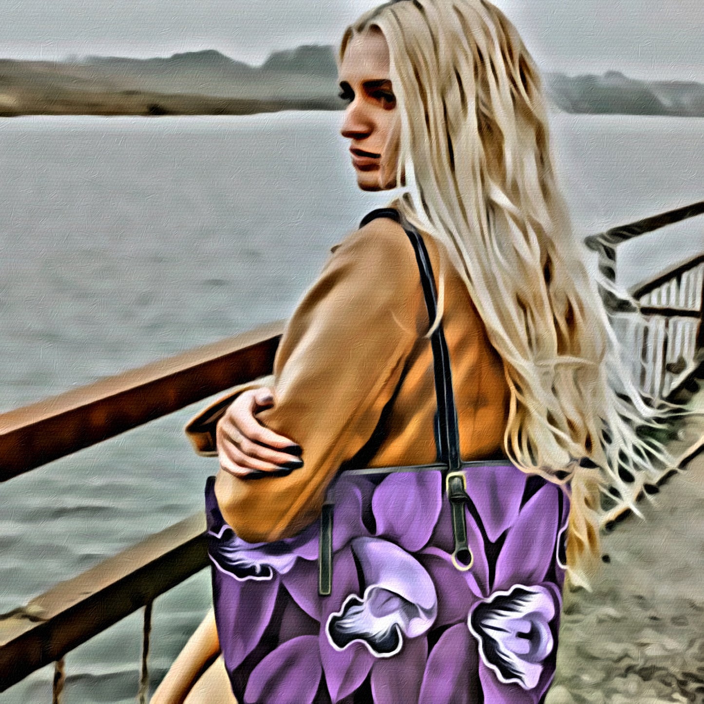 Lavender Orchid Handbag