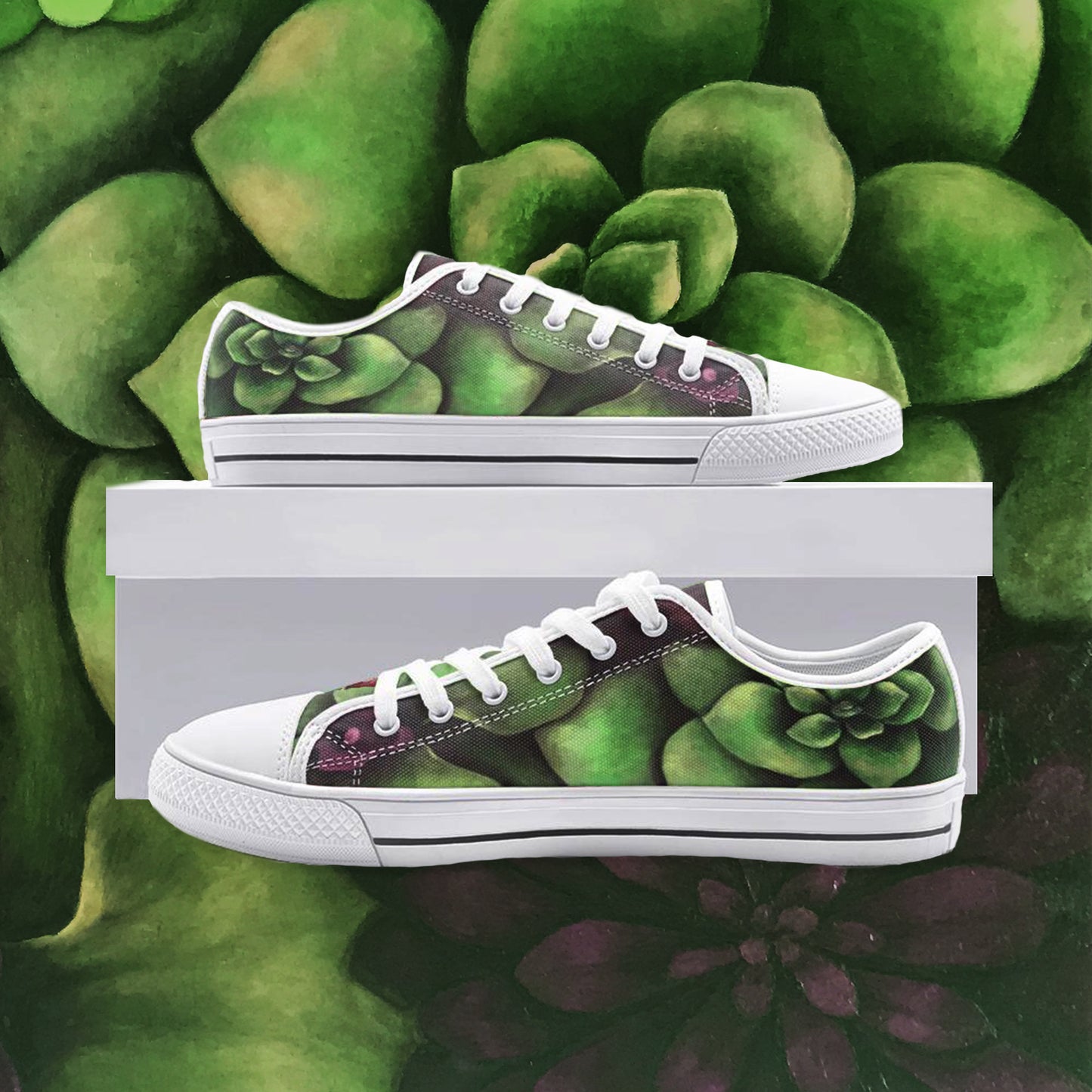 Succulent Garden Low-top Sneakers