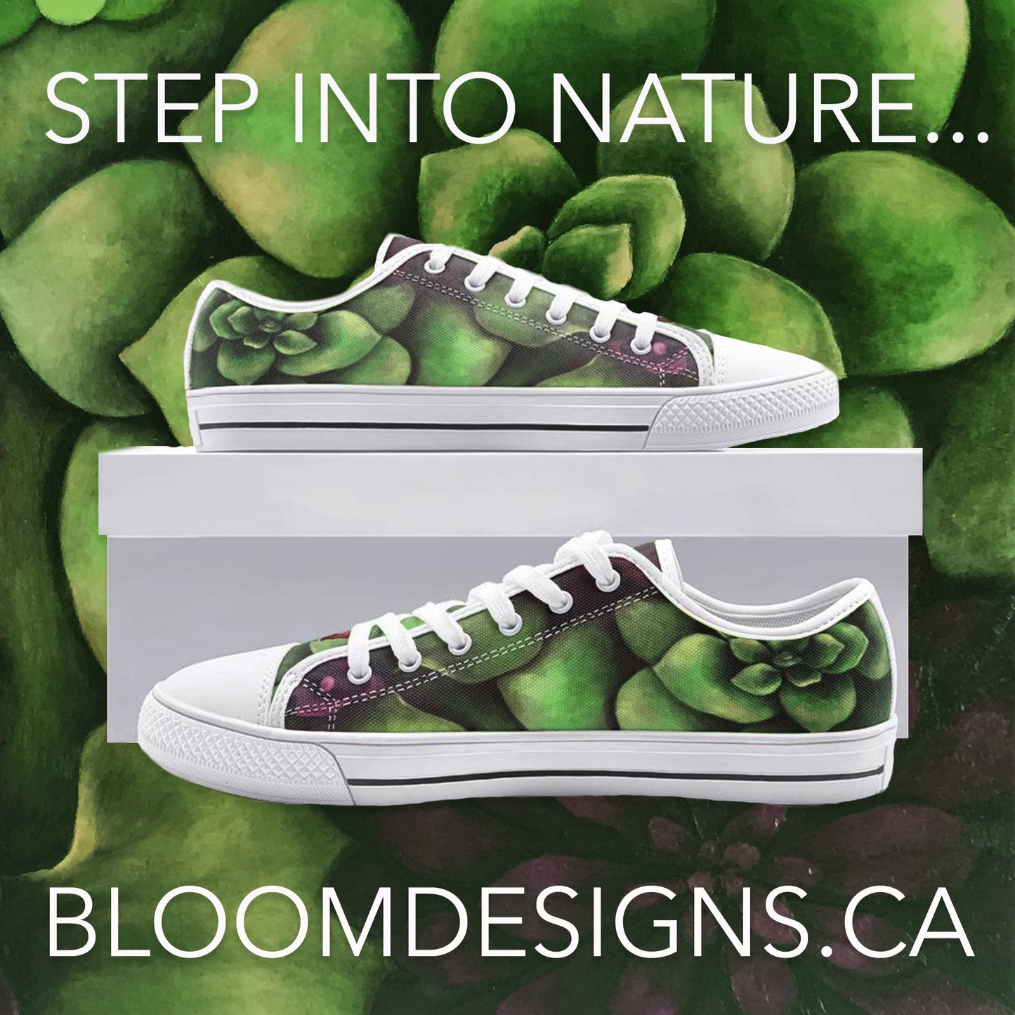 Succulent Garden Low-top Sneakers