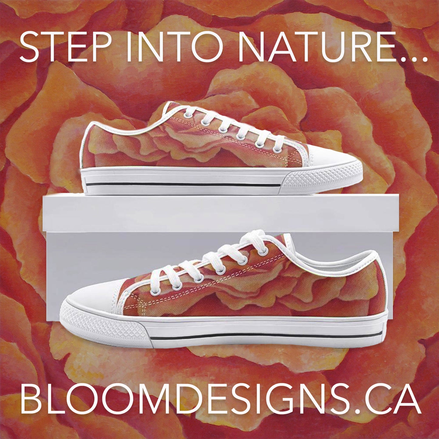 Tangerine Rose Low-top Sneakers