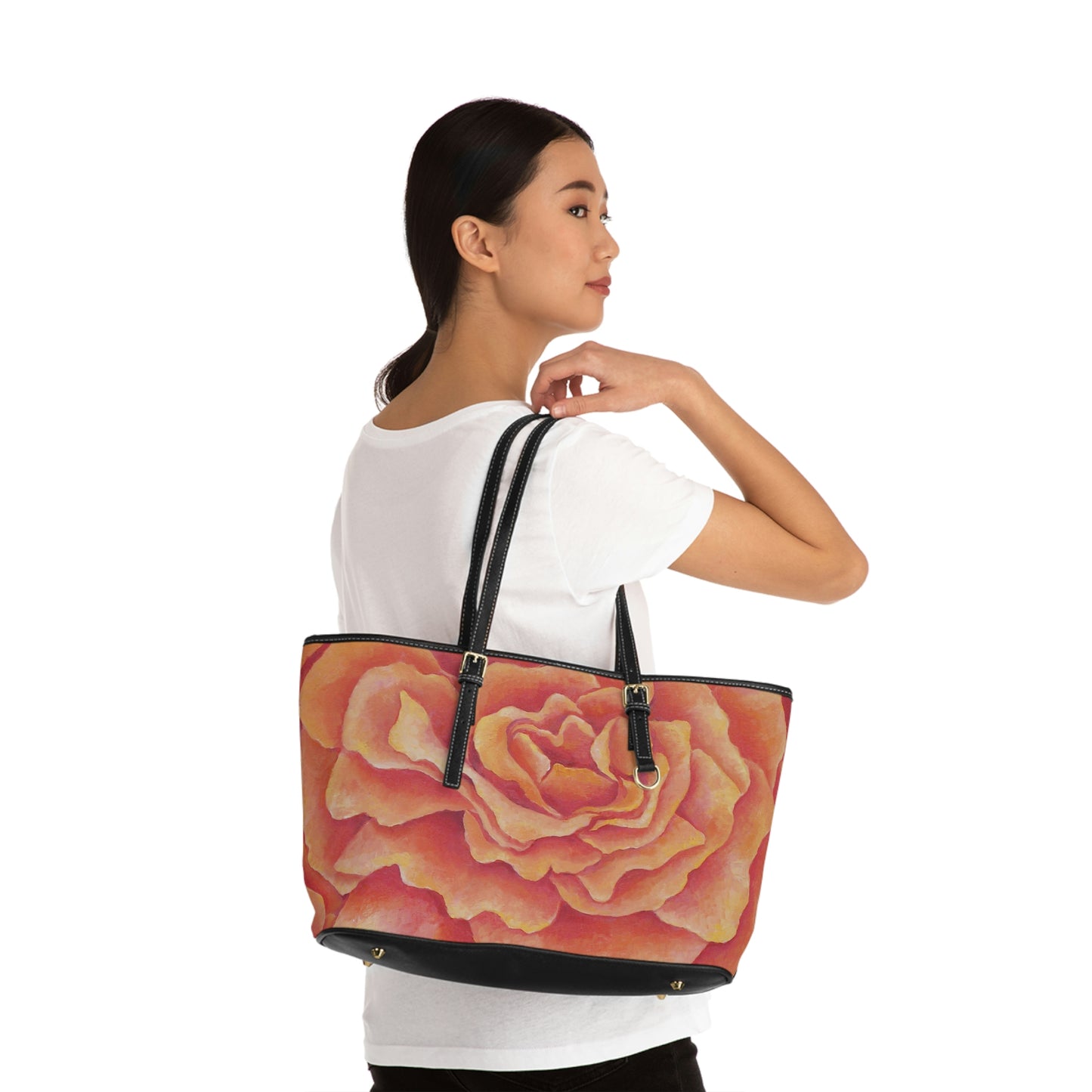 Tangerine Rose Handbag