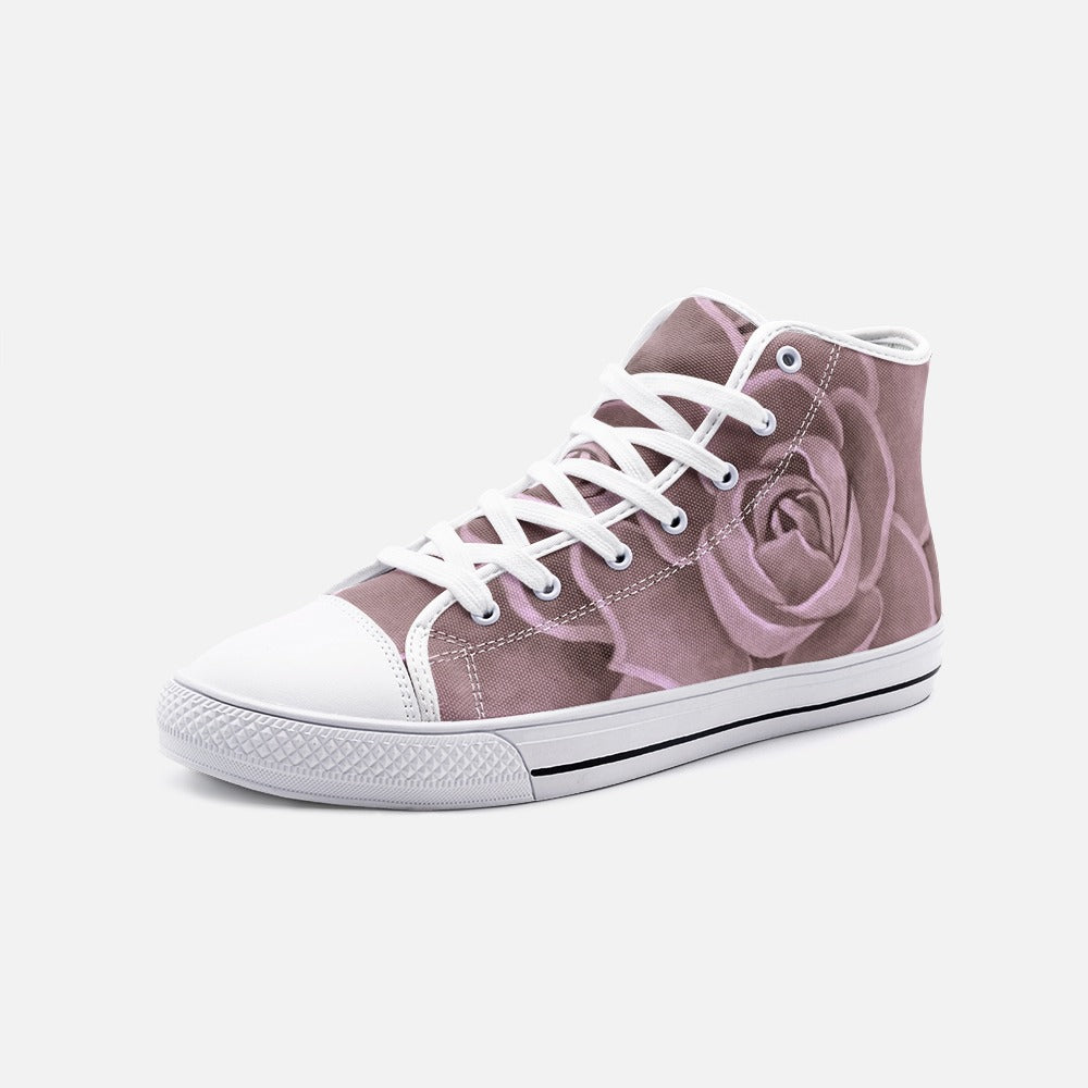 Blush Succulent High-top Sneakers