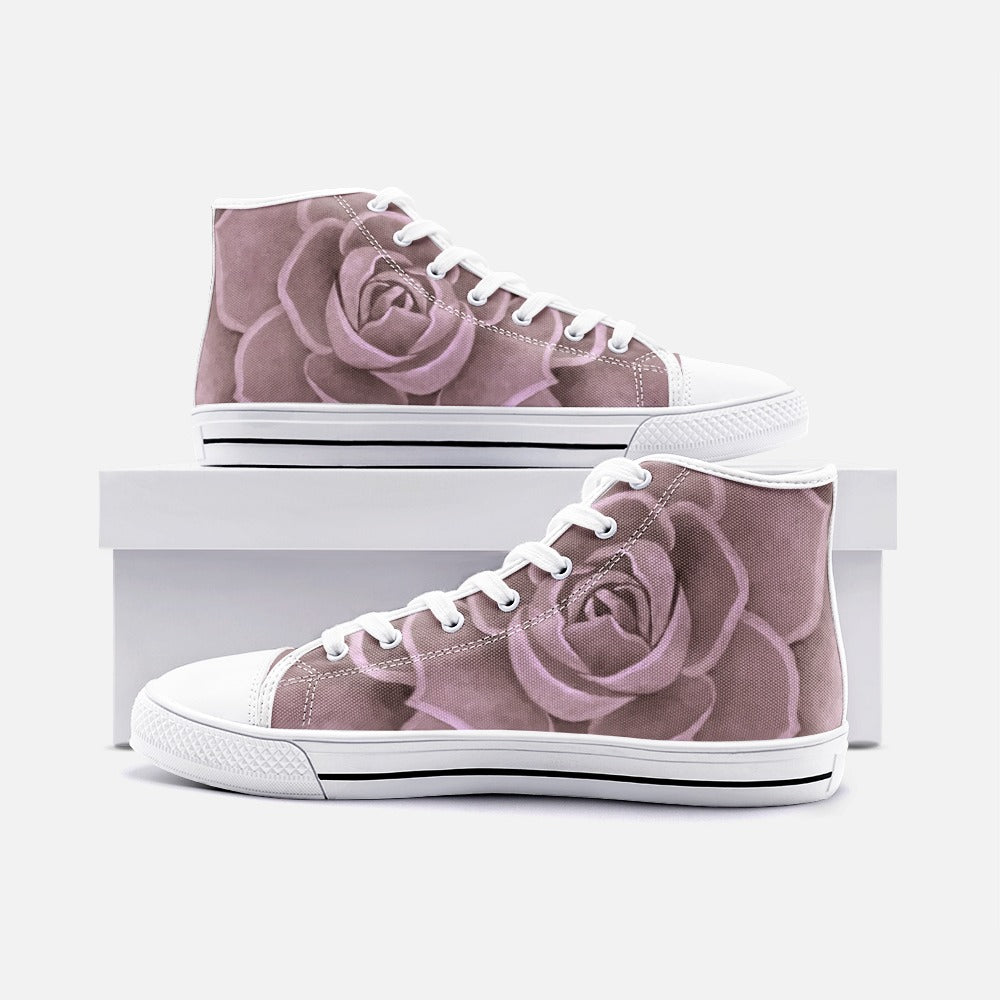 Blush Succulent High-top Sneakers
