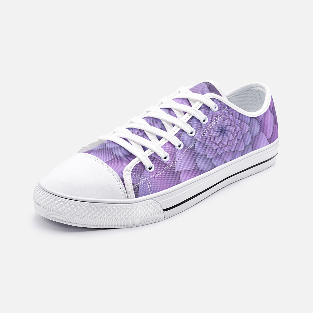 Lilac Succulent Low-top Sneakers