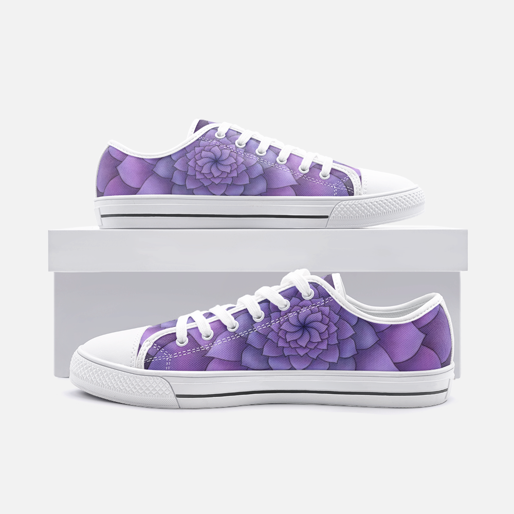 Lilac Succulent Low-top Sneakers