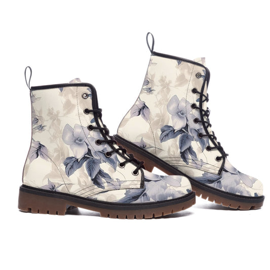 Floral Whisper Combat Boots