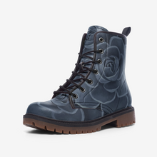 Load image into Gallery viewer, Cobalt Succulent Combat Boots