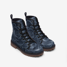 Load image into Gallery viewer, Cobalt Succulent Combat Boots