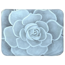 Load image into Gallery viewer, Powder Blue Succulent Infant Sherpa Blanket