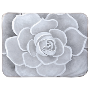 Light Grey Succulent Infant Sherpa Blanket