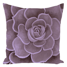 Load image into Gallery viewer, Plum Succulent Throw Pillow