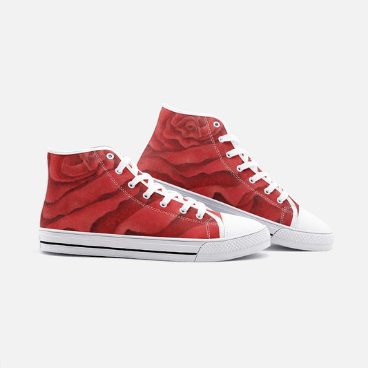 Red Rose High-top Sneakers