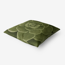 Load image into Gallery viewer, Olive Succulent Throw Pillow