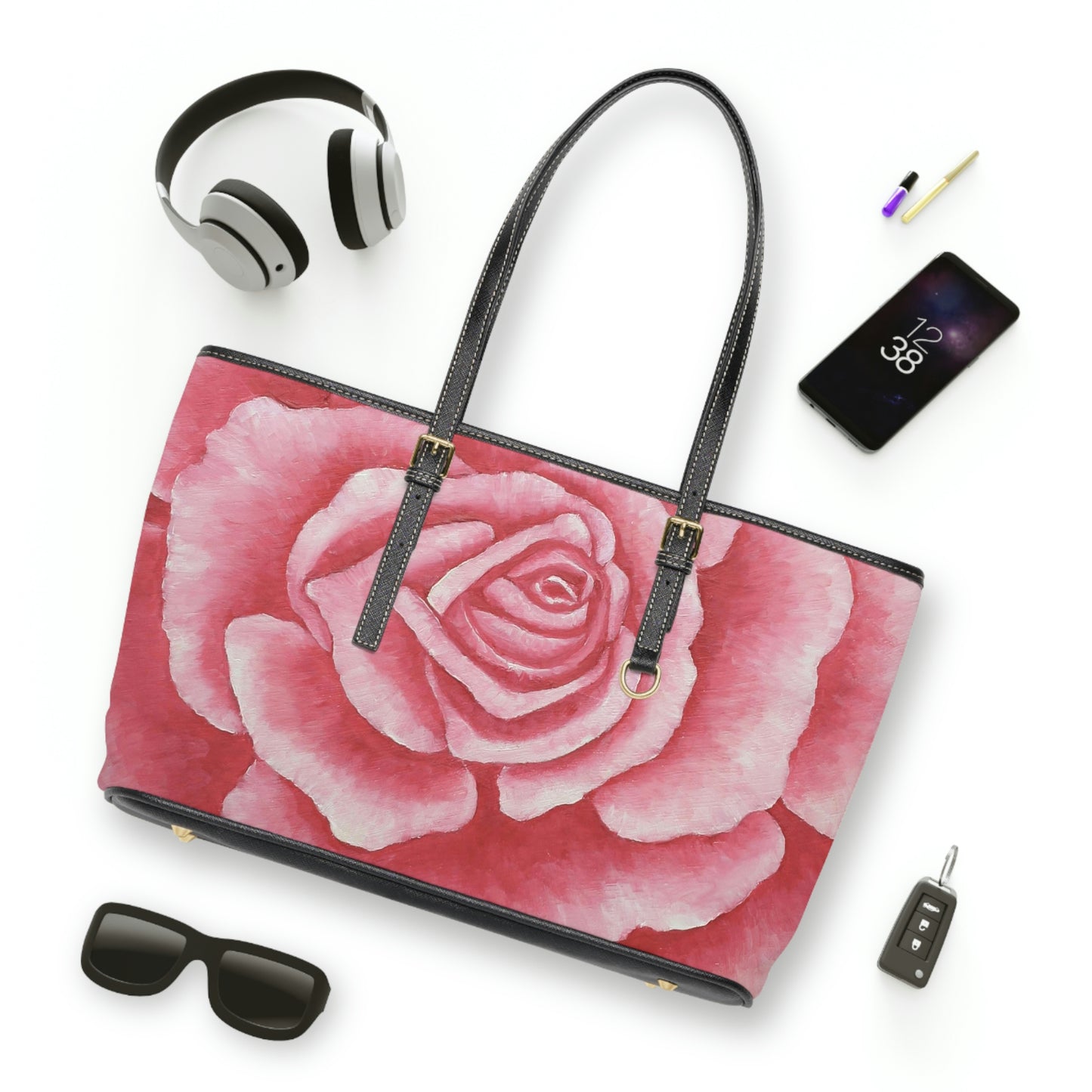 Coral Rose Handbag