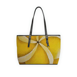 Yellow Plumeria Handbag