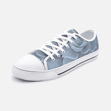 Load image into Gallery viewer, Blue Succulent Low Top Canvas Shoes