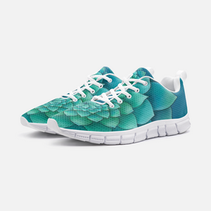Turquoise Succulent Athletic Sneakers