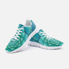 Load image into Gallery viewer, Turquoise Succulent Athletic Sneakers