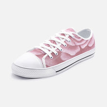 Load image into Gallery viewer, Pink Rose Low Top Canvas Shoes