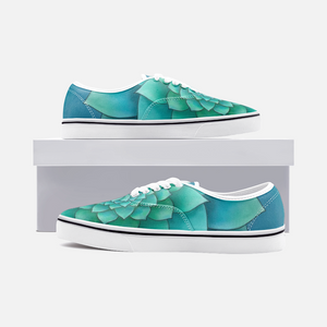 Turquoise Succulent Loafer Sneakers
