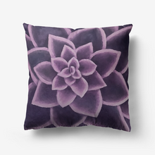 Load image into Gallery viewer, Plum Succulent Throw Pillow