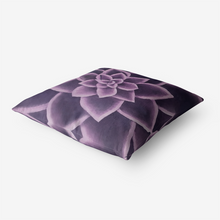 Load image into Gallery viewer, Plum Succulent Throw Pillow