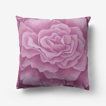 Load image into Gallery viewer, Pink Rose Throw Pillow