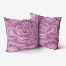 Load image into Gallery viewer, Pink Rose Throw Pillow