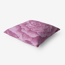 Load image into Gallery viewer, Pink Rose Throw Pillow